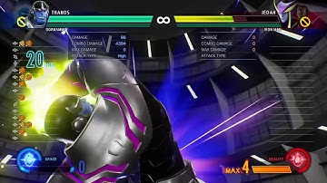 MARVEL VS. CAPCOM: INFINITE Thanos mid screen Palm Breaker bnb