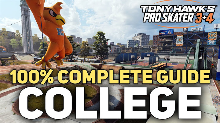 College - All Goals & Secrets - Tony Hawk's Pro Skater 3 + 4