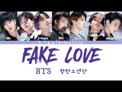 Bts Fake Love Colour Coded Lyrics