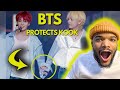 Bts protects and takes care of jungkook