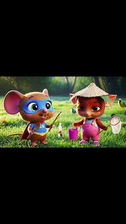Margo, labubu dan temannya menangkap ikan pelangi #margothemole #labubu
