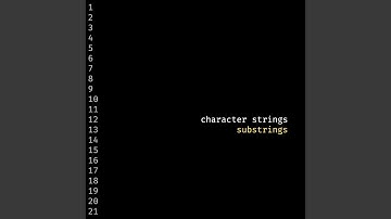 Substrings