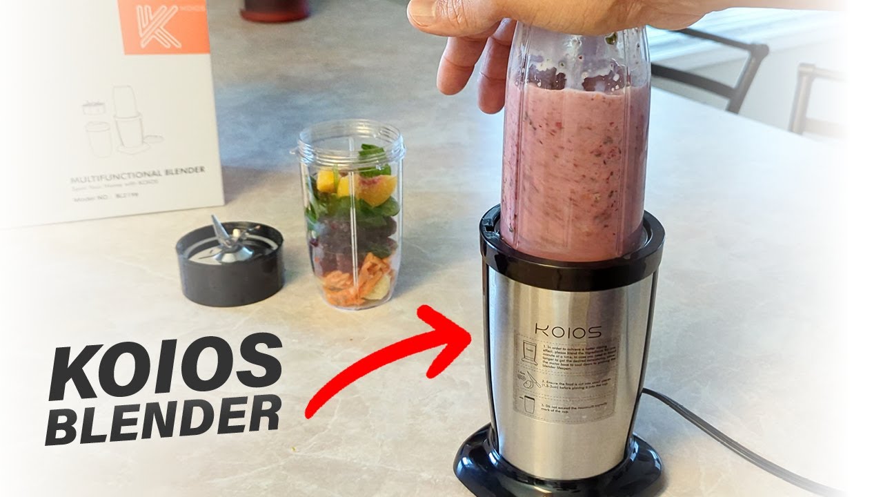 KOIOS Personal Blender for Shakes & Smoothie Small Mini Blender w/ 3 Travel  Cups