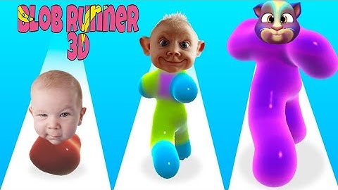 Blob Runner 3D - NOOB vs PRO vs HACKER In BLOB RUNNER 3D! (SUPER SATISFYING APP GAME!?)