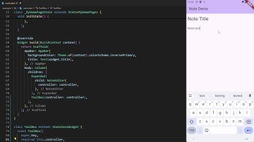 Note Editor Widget like Notion