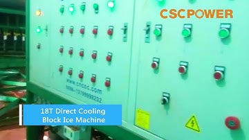 CSCPOWER 18T Direct Cooling Block Ice Machine