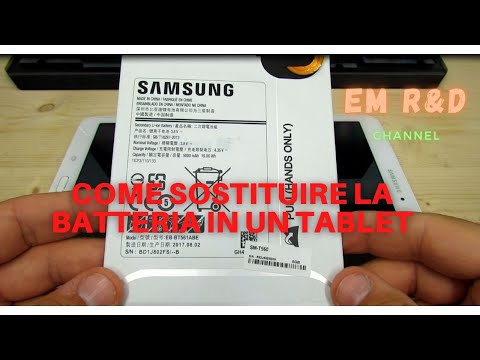 Video: Puoi sostituire una batteria in un tablet Android?