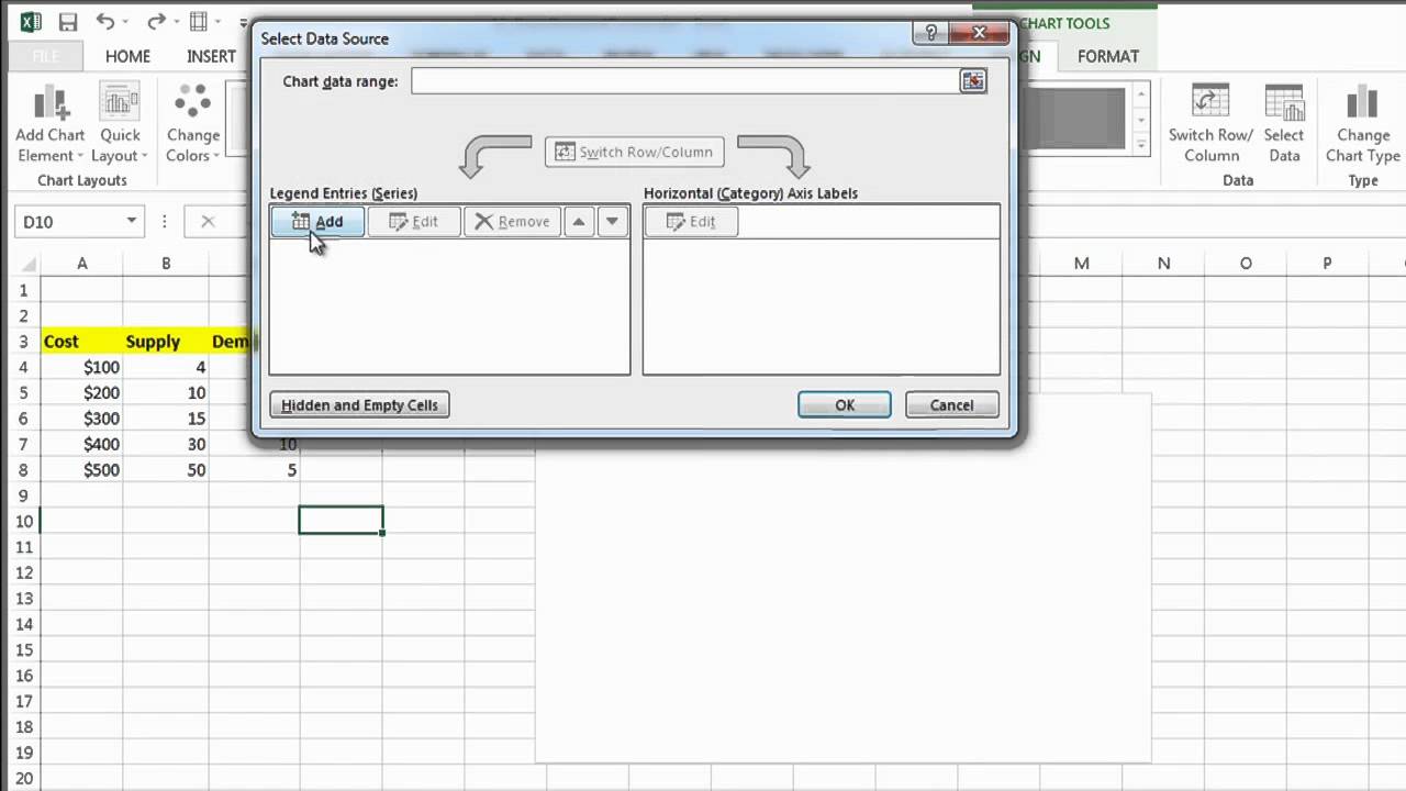 Supply And Demand Chart In Excel