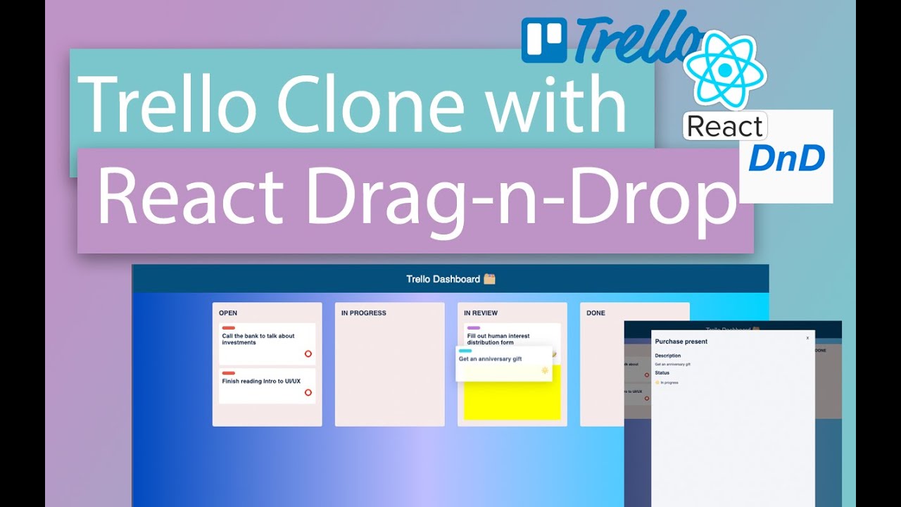 Drag and Drop Tutorial with React DnD (Trello Clone)