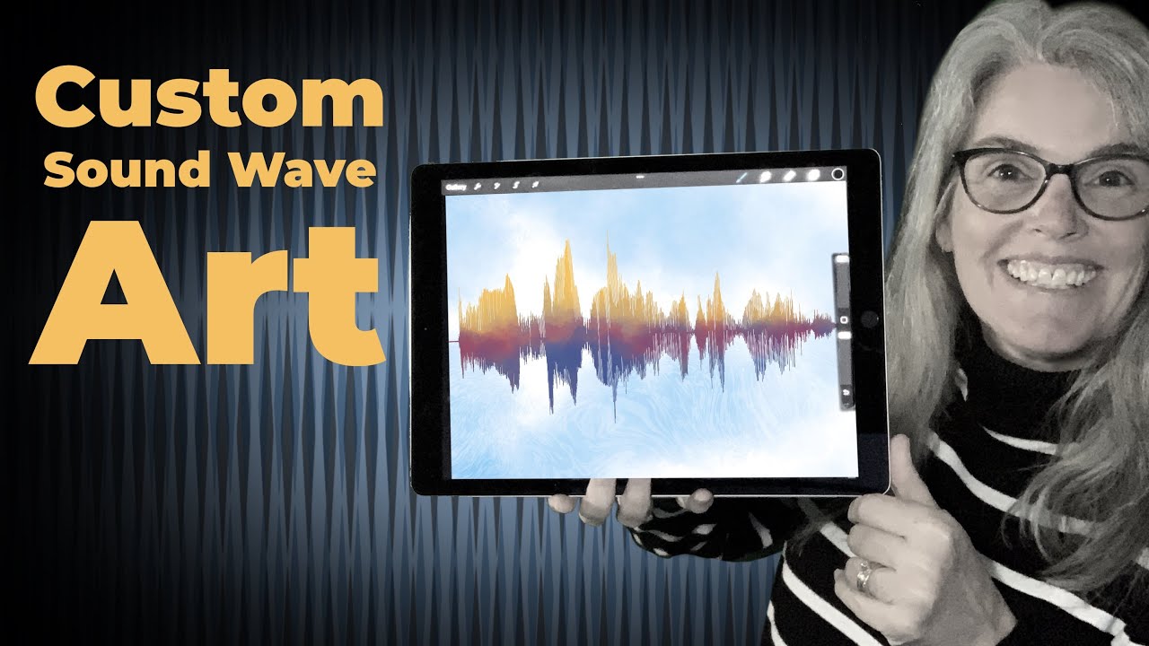 Custom Sound Wave Art - Procreate Art Using Your Voice