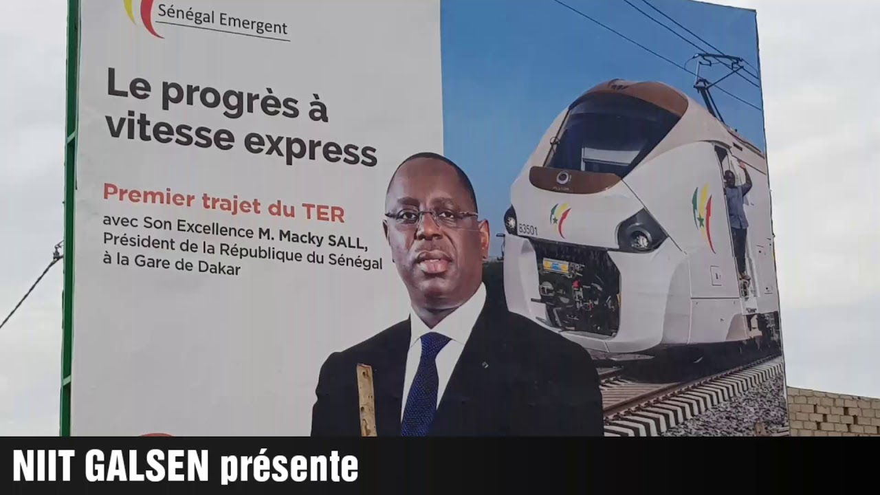 14 Janvier 2019, le TER s'élance vers Diamniadio depuis la gare de Dakar