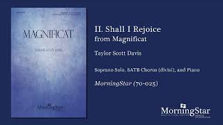 II. Shall I Rejoice from Magnificat by Taylor Davis - Scrolling Score Sample
