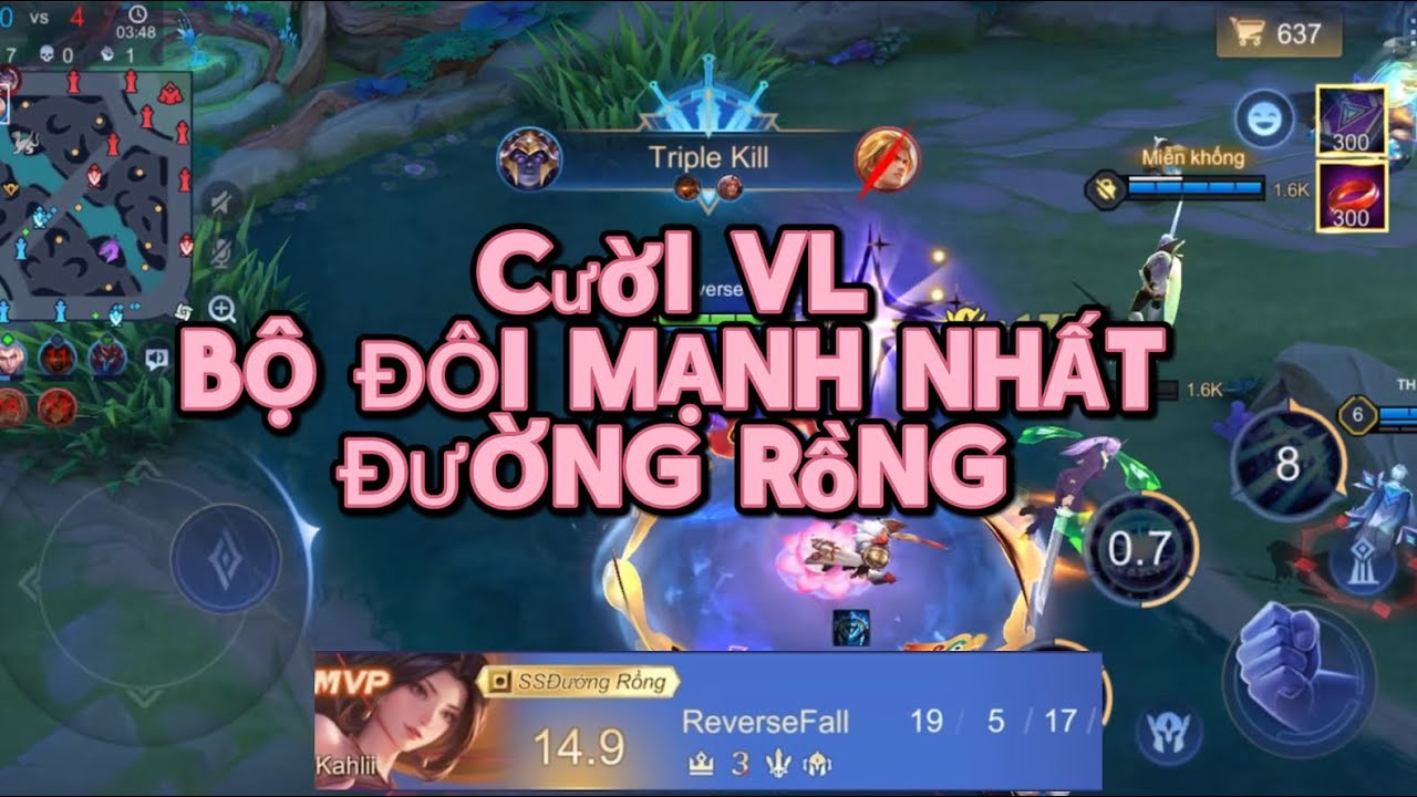 Cười ko nhặt được mồm bộ đôi đường rồng mới mạnh điên Hốc mạng mỏi mồm 19 kill đớp 2 sao quá dễ dàng