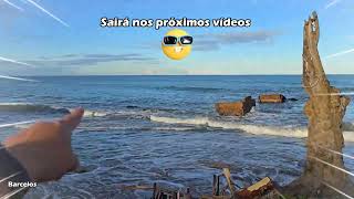 The tide was high in Atafona, but the sea receded considerably in this video showing the Little W...