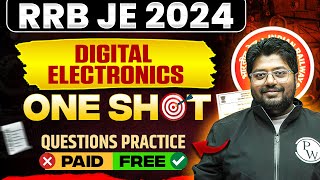Digital Electronics In ONE SHOT Question Practice  | RRB JE Electrical Engineering Classes Basic Electronics In One Shot Questions Practice Rrb Je Electrical Engineering Classes