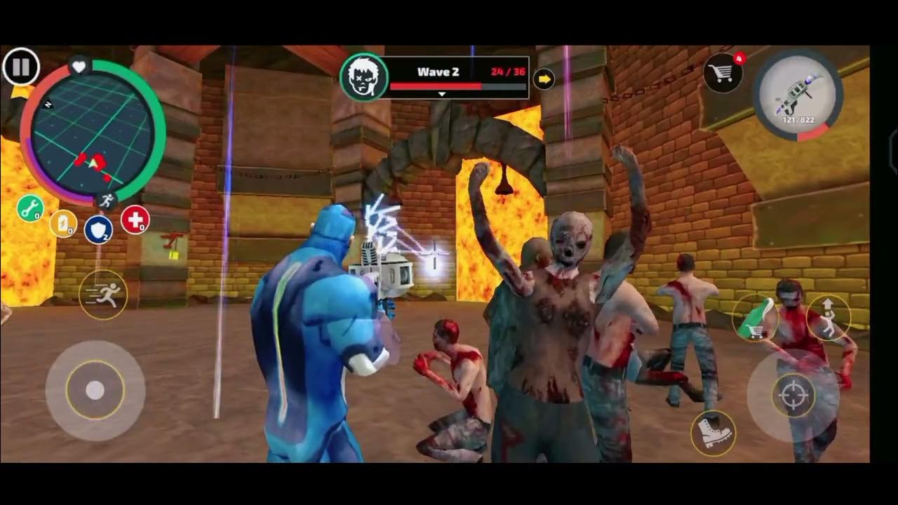 Dancing zombies ROPE hero vice City gameplay. gaming YouTube