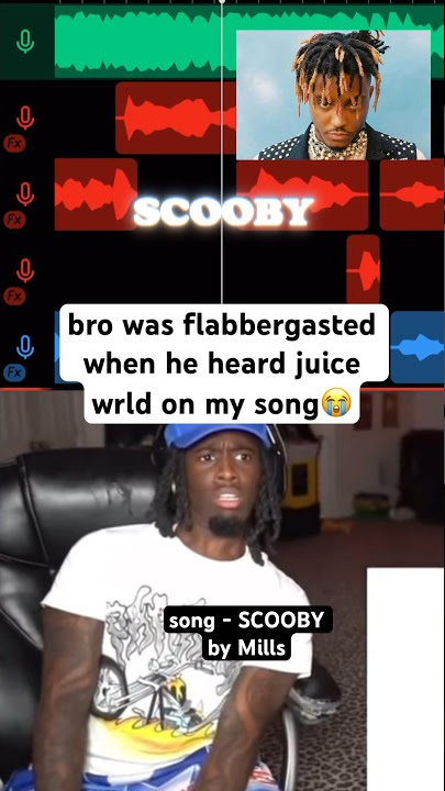 He was out of it😭😭 Song - “Scooby” by Mills #music #newjazz #juicewrld #kaicenat #musicreaction