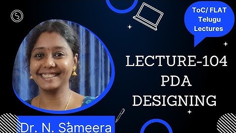 PDA for WCW^r | Dr.N.Sameera | Lecture-104 | ToC Telugu Lectures