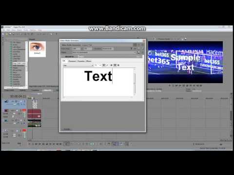 Sony Vegas -ის ეფექტების დადება ვიდეოზე ვიდეოს დაედიტება