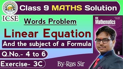 Class 9 Linear Equation Das gupta Banerjee//Word Problem Part-2//a das gupta a banerjee