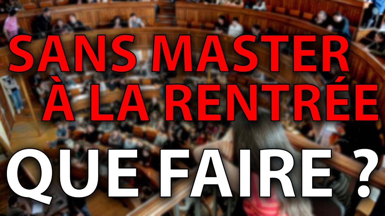 QUE FAIRE APRÈS UNE LICENCE, quand aucun master ne me veut (Bac +3)