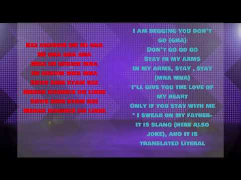 Mi gna - Lyrics + English Lyrics || أغنية ميجنا مترجمة للإنجليزية