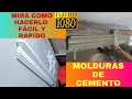 MOLDURA HECHA CON CEMENTO