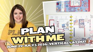 Plan with Me- June 29- July 5th, 2026- Vertical Planner