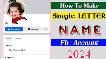 How To Create Single LETTER Facebook Account 2024 || fb single letter name account kaise bnain