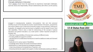 Unit 3 34 principles of inclusive edu