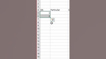 How to easily generate sequential numbers in excel in 🇳🇵. By Lecturer DEEPAK PANTHA  #BICTE #shorts