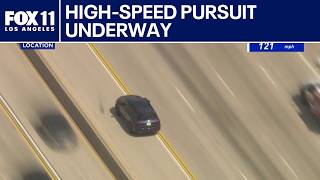 Search underway for pursuit suspect in North Hollywood