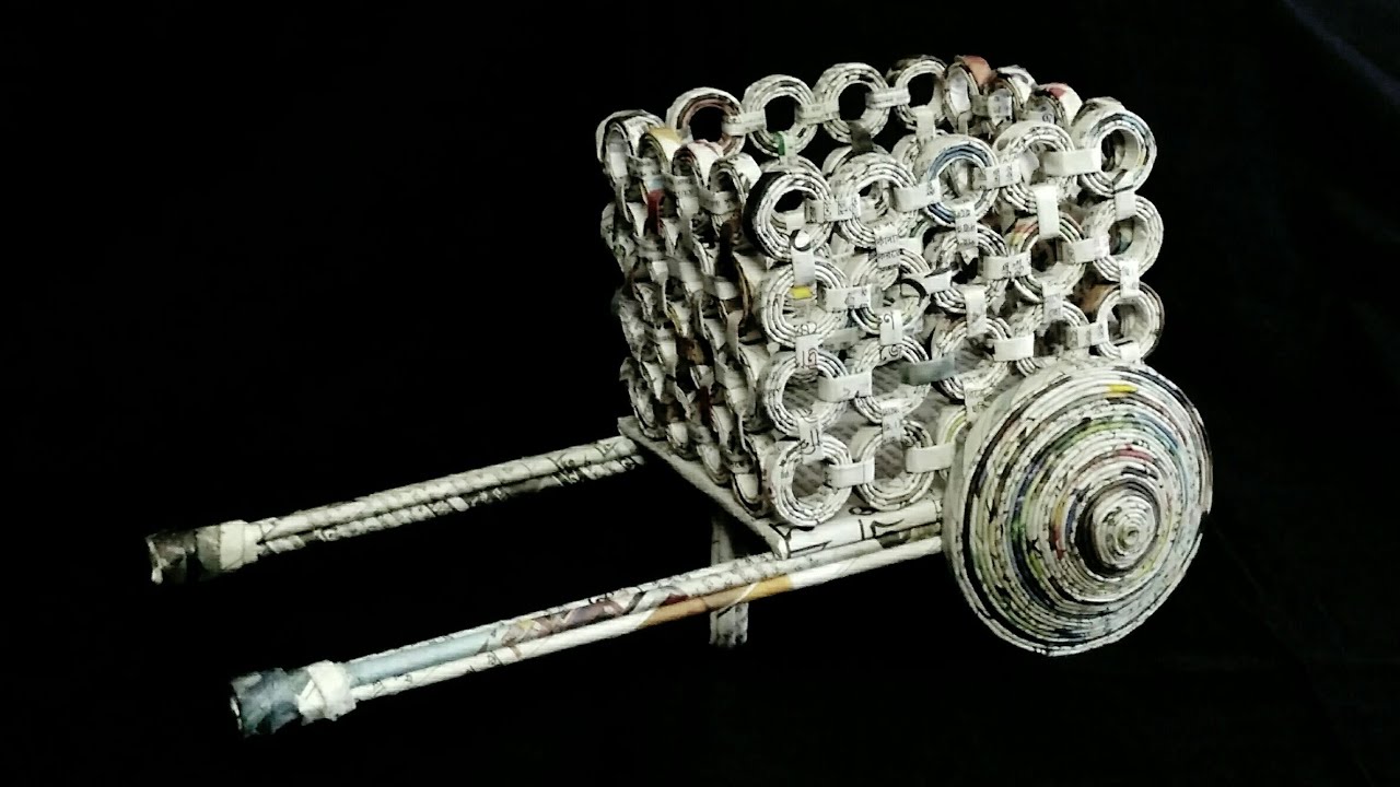 How to make a Newspaper Showpiece