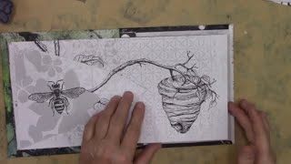 Amazing Book Binding and drawing for your art journal / tutorial