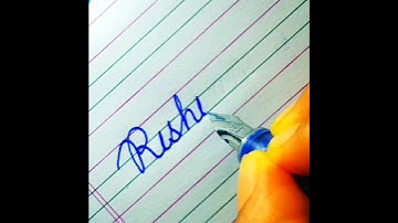"Rishikesh" ❤️ 😍 Beautiful name in Cursive writing #calligrapherambesh #cursive #trending #viral