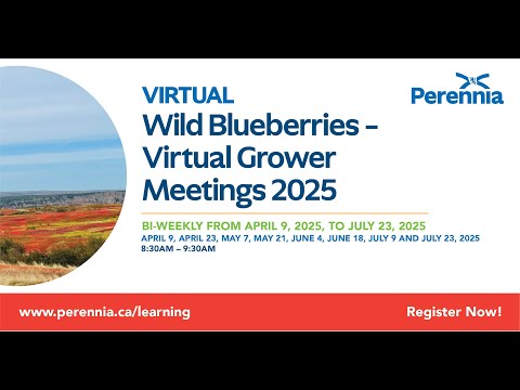 2025 Wild Blueberry  Virtual Grower Meeting June 4 - Spot Spraying in Wild Blueberry Fields - video from Perennia