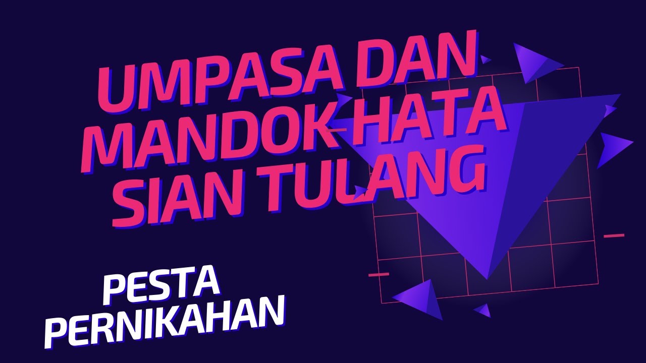 Tulang mandok hata di  Pesta Pernikahan