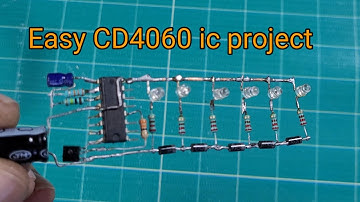 LED Chaser Circuit With the IC CD4060!@shakti tech shakti
