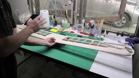 RC Piper Cub J3 balsa plane build - Pt 5: Finishing & fitting the Wings