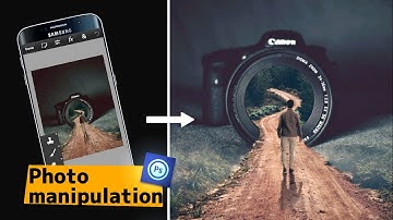 Road inside the camera photo manipulation on photoshop touch | ps touch android