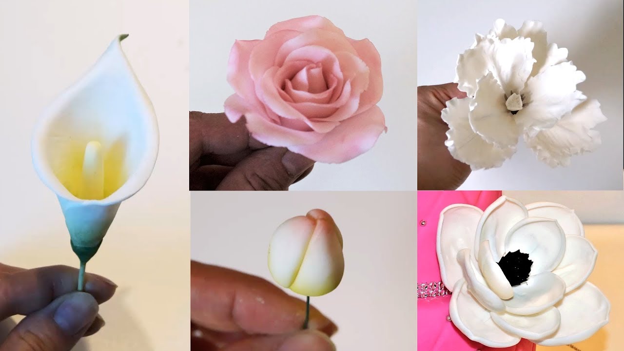 Cake decorating tutorials | Fondant flower | Sugarella Sweets