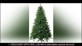 7.5 FT Artificial Christmas Tree with 2239 PE&PVC Mixed Branch Tips, Unlit Hinged Premium Spruce