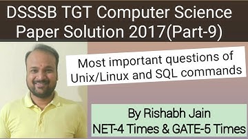 Lect-1.9 | DSSSB TGT previous year question paper 2017 solution for  computer science - Part 9