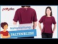 Nähanleitung für eine Statement-Bluse mit Falten, Kimonoärmeln und Beleg #pattydoo