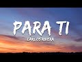 Carlos Rivera - Para Ti (Letra / Lyrics)