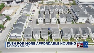 Push for more affordable housing in Nashville
