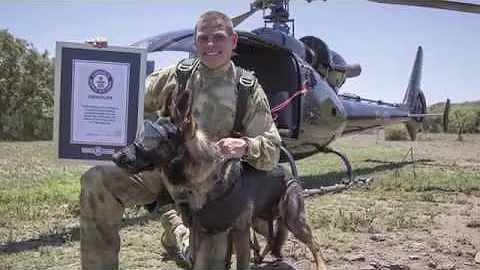 A Guinness World Record for ‘Arrow’ The World's first ‘Sky-Diving Anti-Poaching Dog’