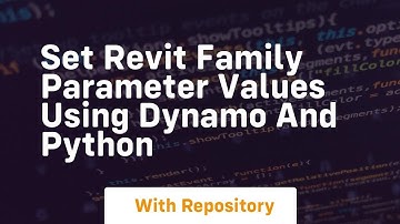 set revit family parameter values using dynamo and python