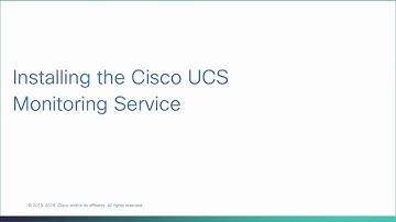 Installing the Cisco UCS Monitoring Service