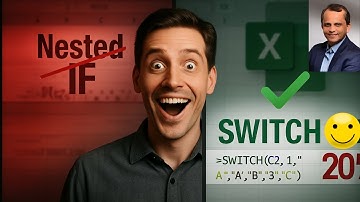 16. Why the SWITCH Function is the Future of Excel Formulas | Replace Nested IFs Easily 🚀